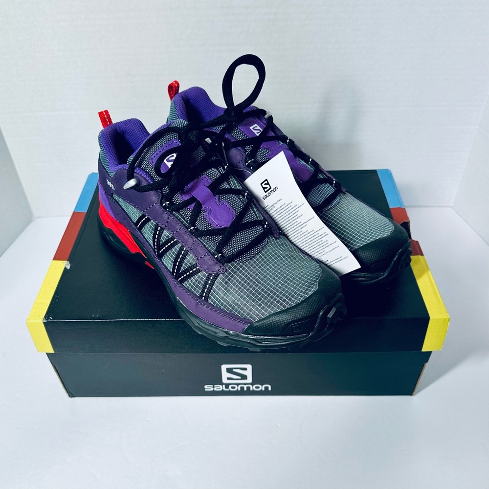 Salomon Shelter Low LTR Stormy Weather Grape Goji Berry Women’s Size 8.5 NIB